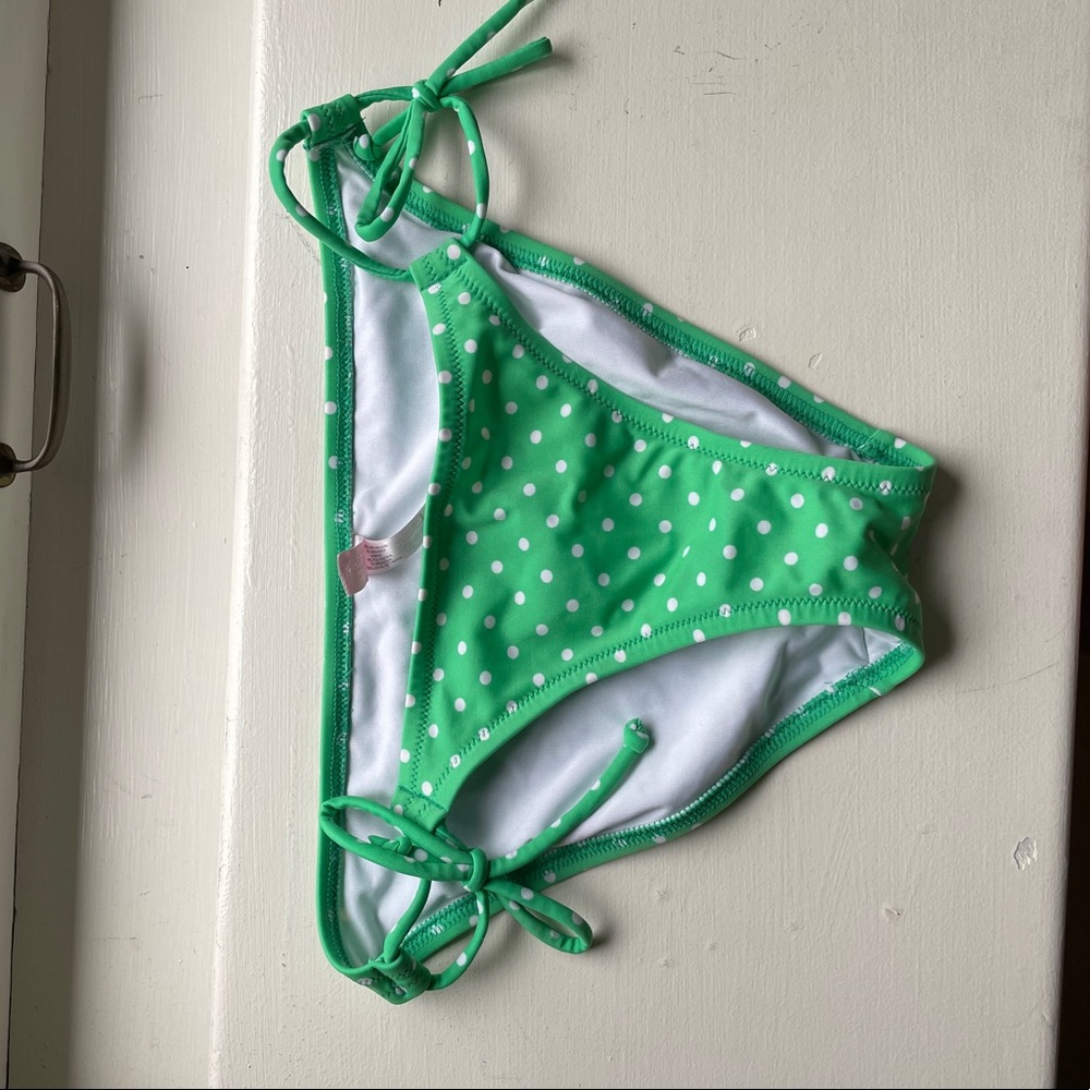 Victoria’s Secret Polka dot bikini bottoms; small